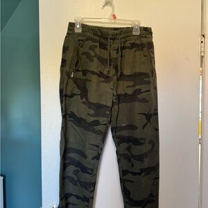 TNA Camo Joggers in Green and Black